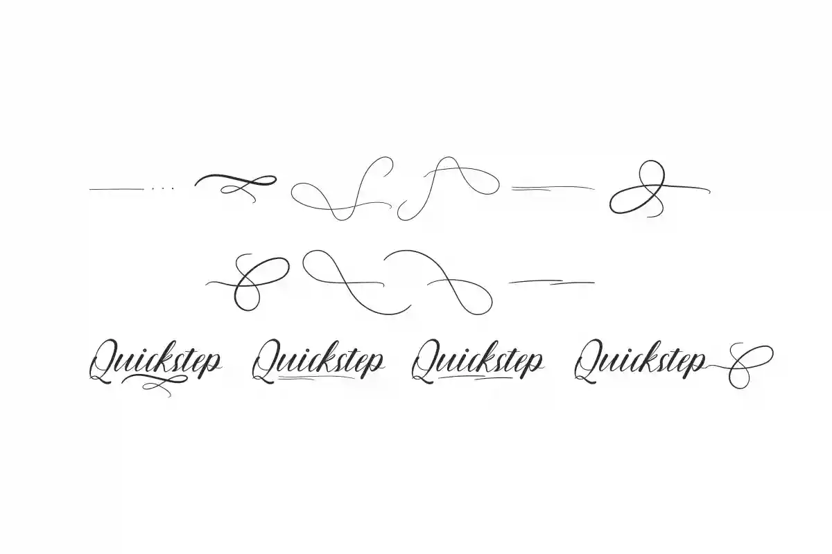 Quickstep Calligraphy Font - Image 7