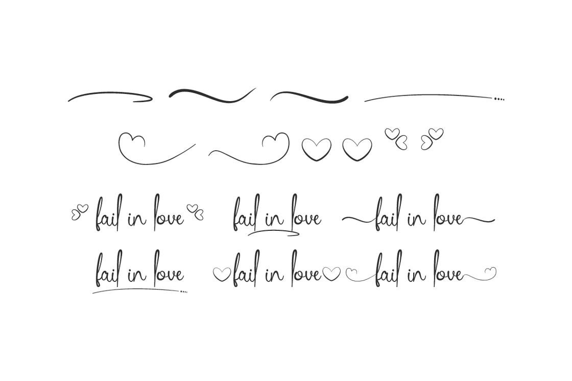 Fail in love Handwriting Font - Image 7
