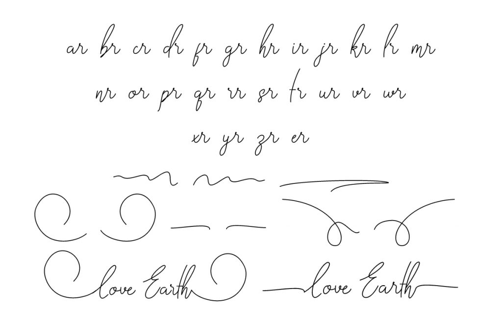 Love Earth Signature Font By Vintype Studio