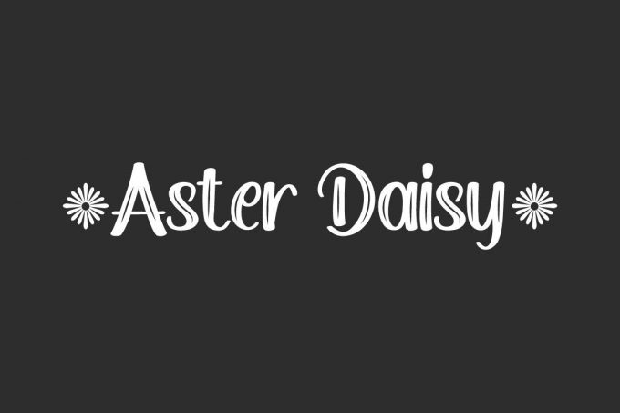 Aster Daisy Fancy Font