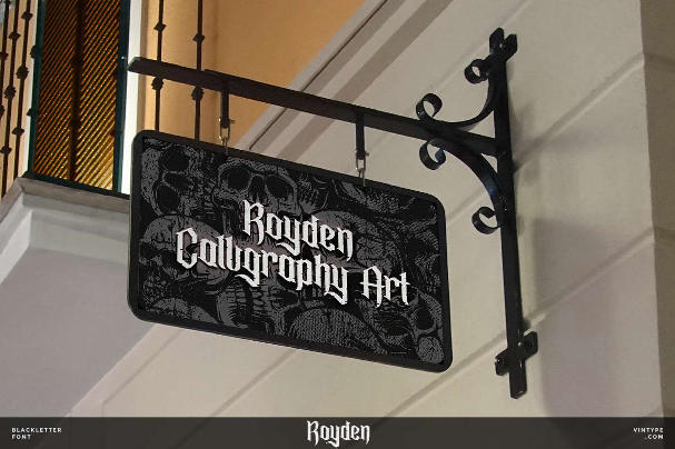 Royden Display Blackletter Font. - Image 8