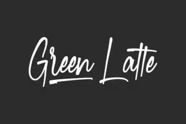 Green Latte Signature Brush Font