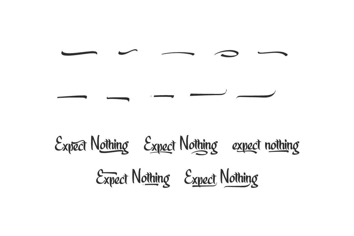 Expect Nothing Calligraphy Font - Image 7