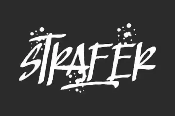 Strafer Graffiti brush Font
