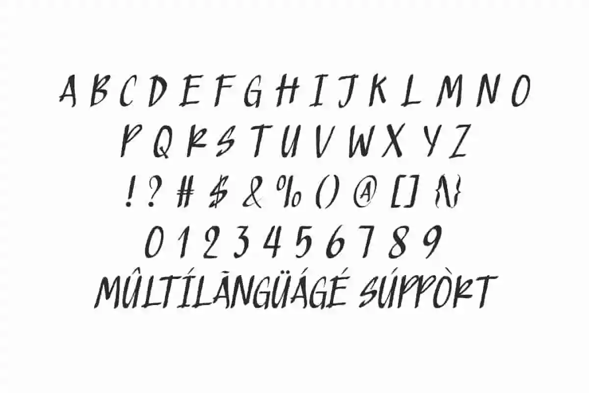 Strafer Graffiti brush Font - Image 3