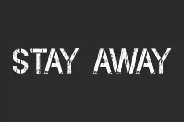 Stay Away Display Font – The Bold