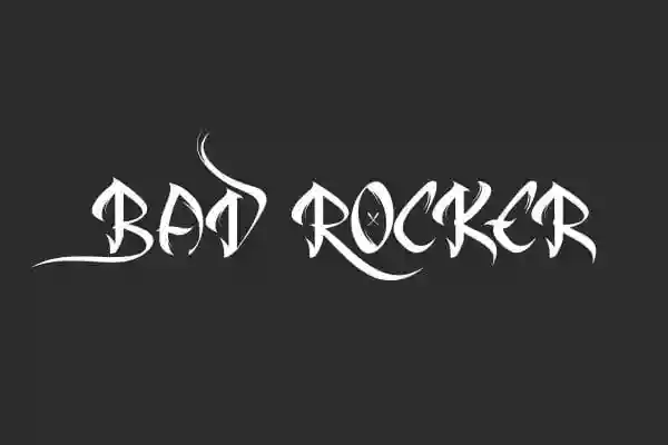 Bad Rocker display Font