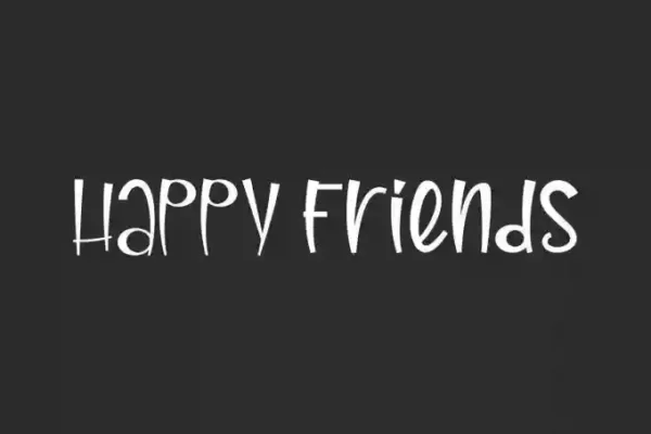 Happy Friends Handwriting Font