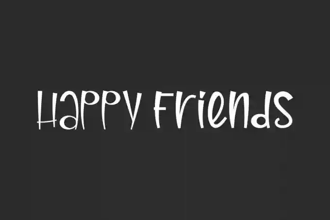Happy Friends Handwriting Font