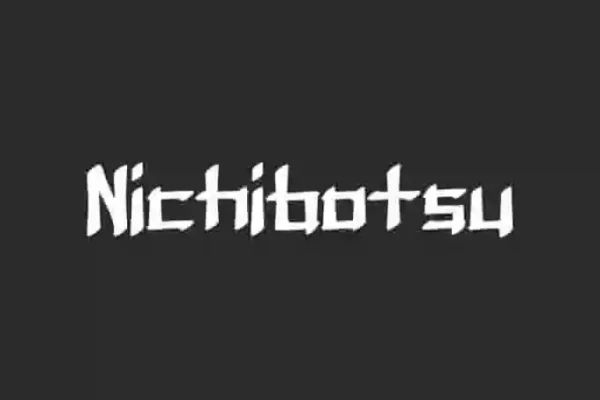 Nichibotsu Display – Brush Font