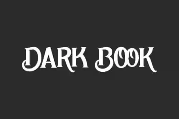 Dark Book Display – A Bold Font