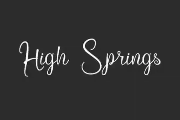High Springs – A Handwriting Font