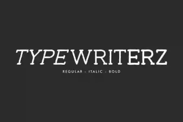 Typewriterz Display Font