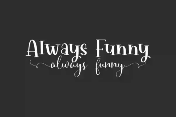 Always Funny – A Playful Duo Font