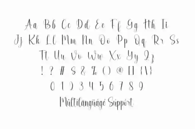 Clover Honey Calligraphy – A Sweet Font - Image 3