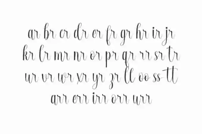 Clover Honey Calligraphy – A Sweet Font - Image 5
