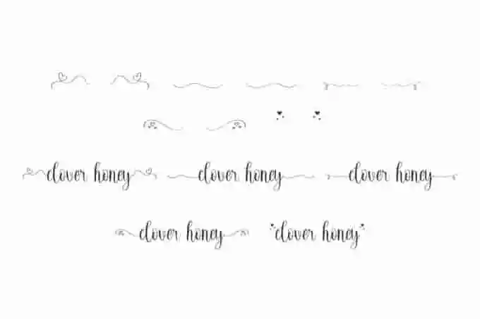 Clover Honey Calligraphy – A Sweet Font - Image 7