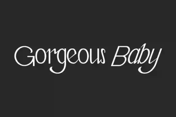Gorgeous Baby – A Sweet Font