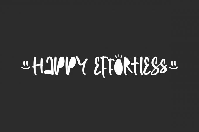 Happy Effortless Font