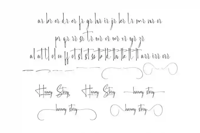 Honey Story Duo – Elegant Font - Image 8