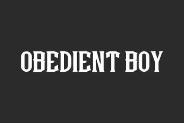 Obedient Boy Font – The Bold