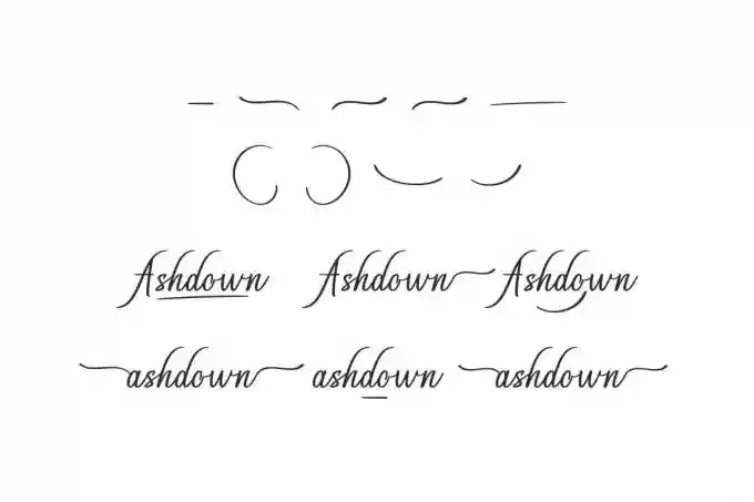 Ashdown Signature Font - Image 8