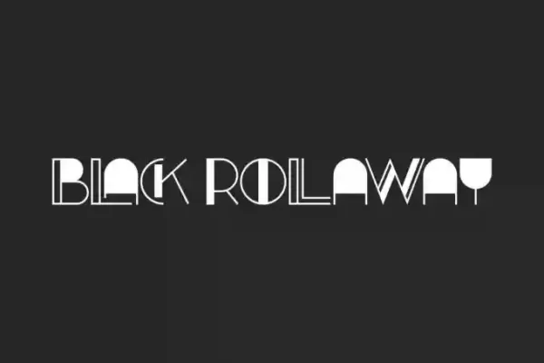 Black Rollaway Display Font – Bold