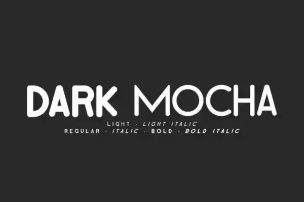 Dark Mocha Display – Bold Font