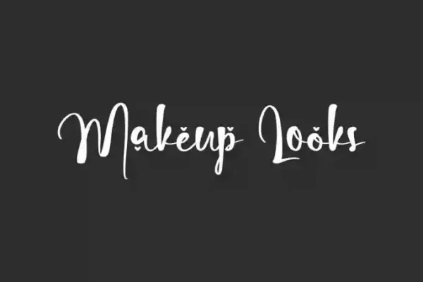 Makeup Looks – Elegant Font