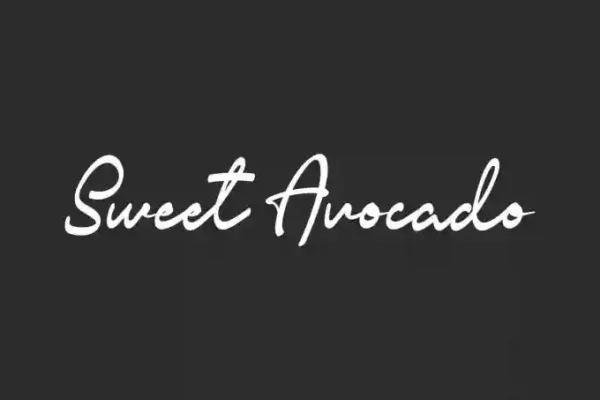 Sweet Avocado Calligraphy Font