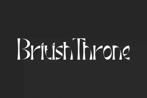 British Throne – Display Font