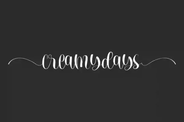 Creamydays Calligraphy Font
