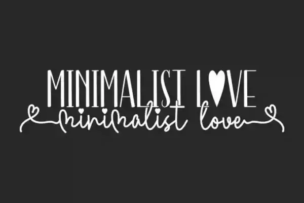 Minimalist Love Font Duo