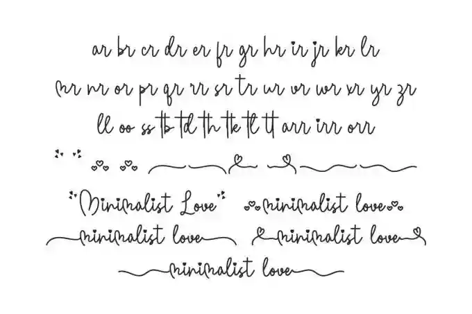 Minimalist Love Font Duo - Image 8