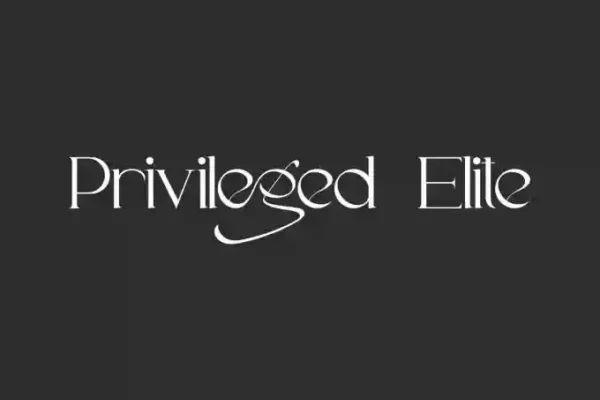 Privileged Elite – Display Font