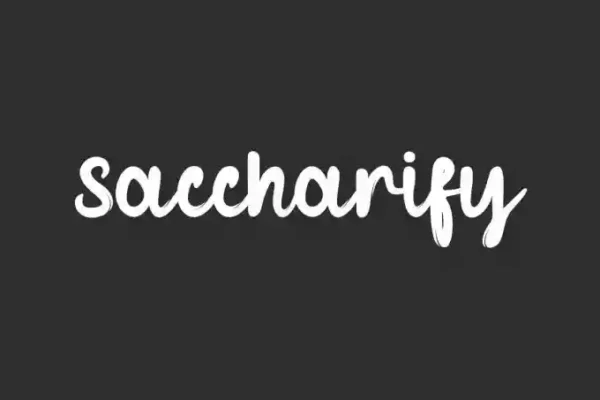 Saccharify Handwriting Font