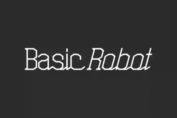 Basic Robot Display Font