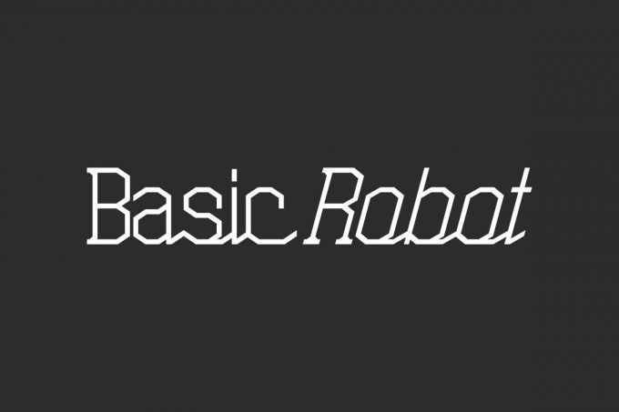 Basic Robot Font