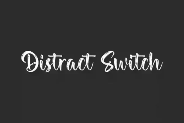 Distract Switch Brush Font