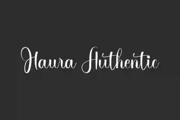 Haura Authentic Calligraphy Font
