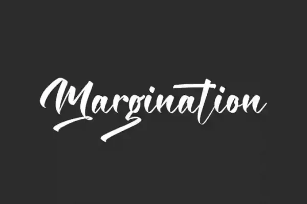 Margination Calligraphy Font