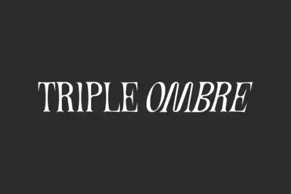 Triple Ombre – Stylish Font