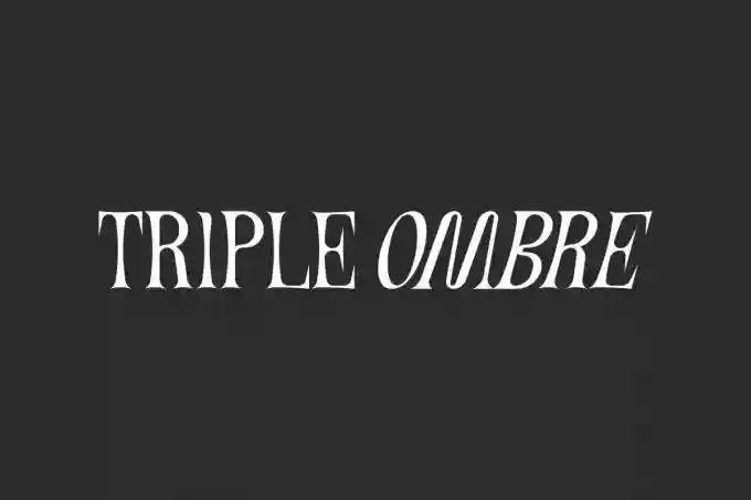 Triple Ombre – Stylish Font