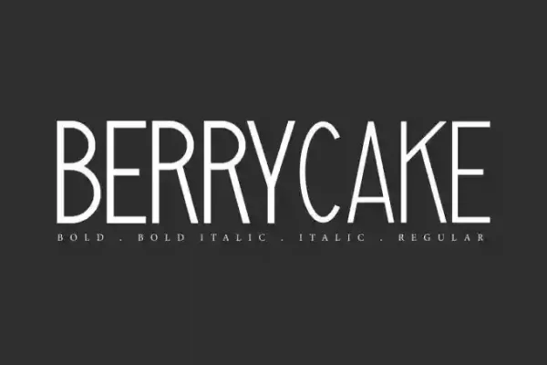 Berrycake – A Sweet & Stylish Font