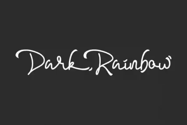Dark Rainbow Handwriting Font