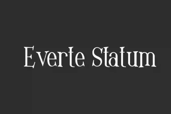 Everte Statum – Display Font