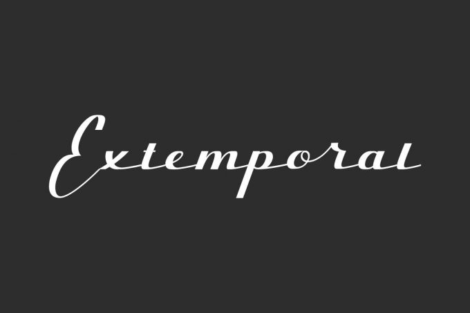 Extemporal Font