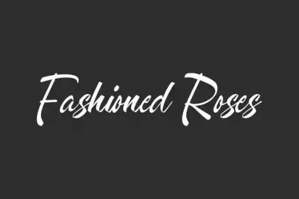 Fashioned Roses Calligraphy Font