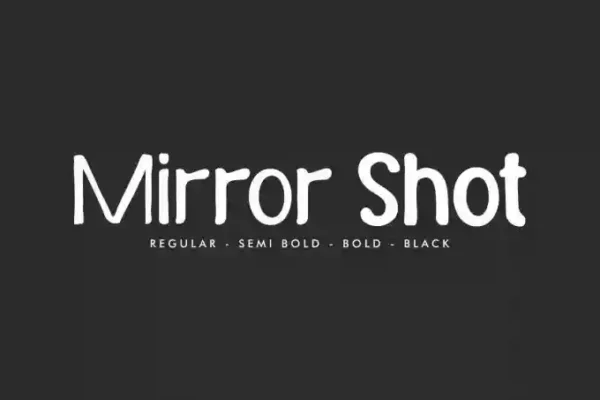 Mirror Shot – A Modern Font
