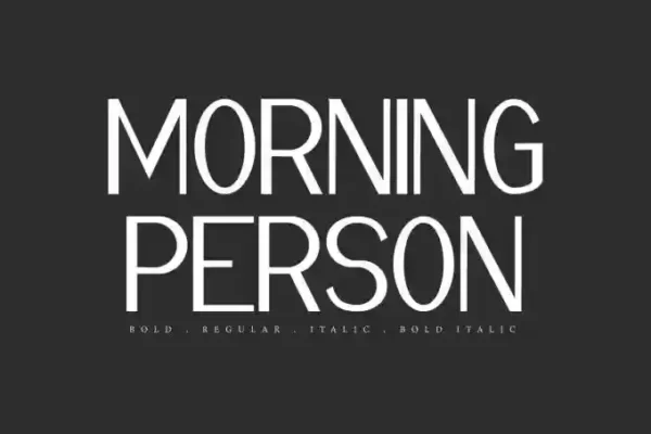 Morning Person – Sans & Serif Font
